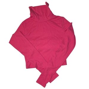Vibrant Pink Turtleneck Sweater